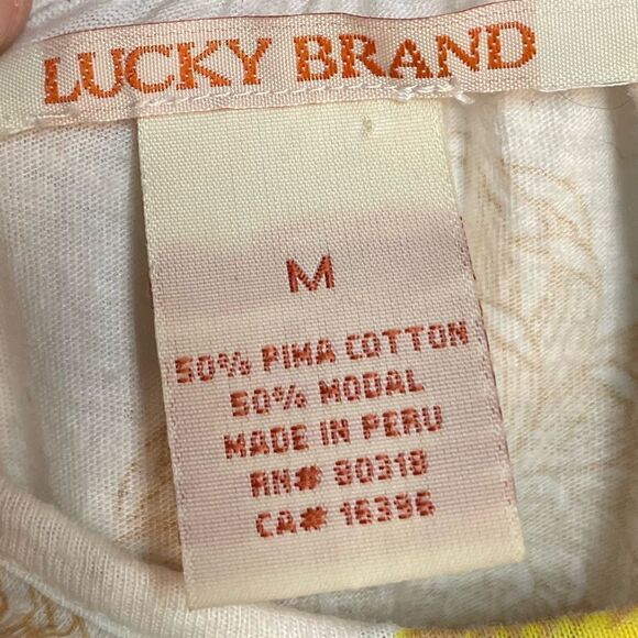 5 for $25š„Lucky BrandāTropical Tank Top Blouse Medium - Picture 3 of 5